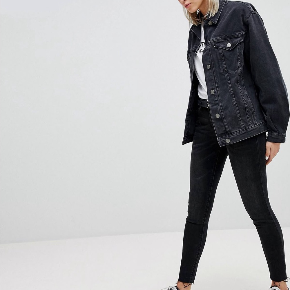 Stylish Black Denim Jacket